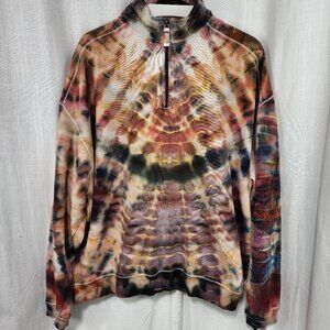 Sunset Serenade: Men's Vintage Tie-Dye Pullover - Size XXL